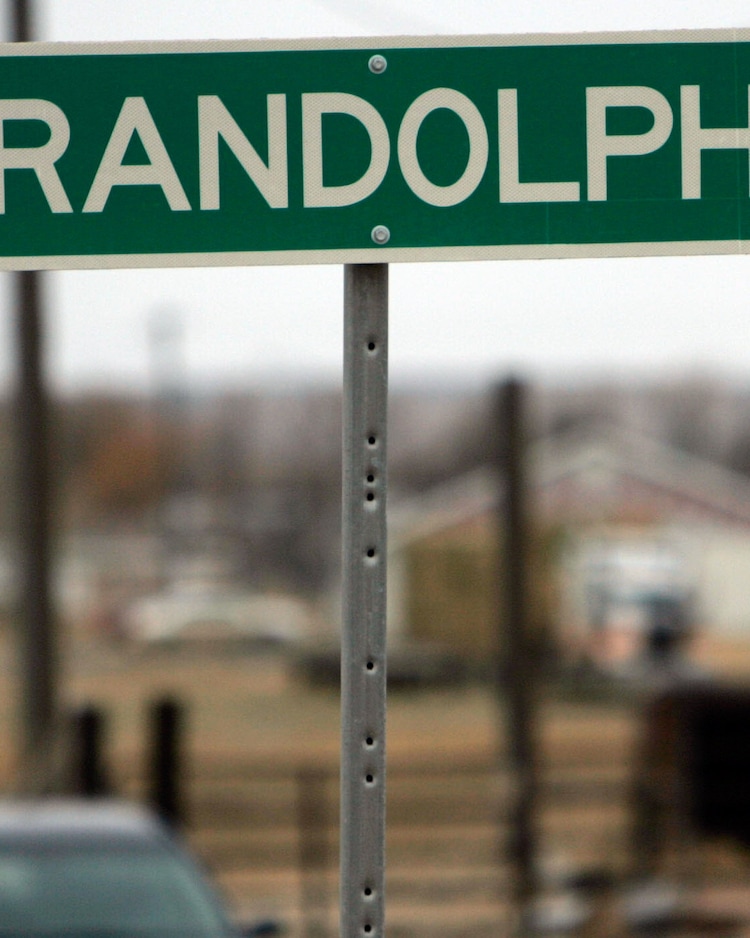 (File photo) A simple sign greets travelers Tuesday, March 30, 2010 in Randolph.