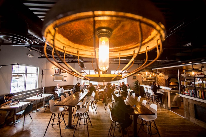 (Trent Nelson | The Salt Lake Tribune)  
Nomad Eatery, a new fast-casual restaurant near the airport in Salt Lake City. The chef/owner is Justin Soelberg, who worked at Avenues Proper and Proper Burger before launching this new eatery. Thursday March 22, 2018.