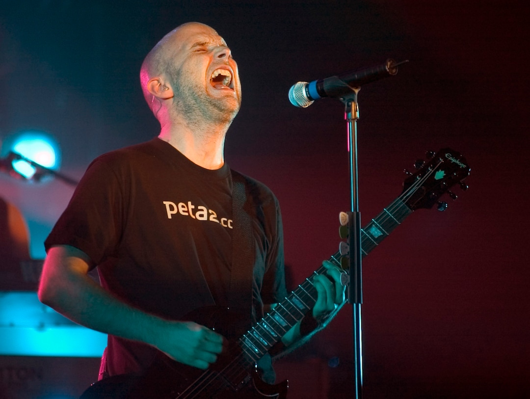 (Rick Egan  |  The Salt Lake Tribune)  Moby plays at In The Venue in Salt Lake City, Wednesday, April 27, 2005.