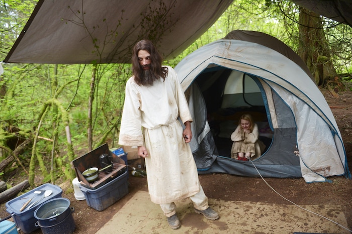 (Photo courtesy of Sergei Bachlakov/Lifetime) Skeet Ulrich as Brian David Mitchell and Alana Boden stars as Elizabeth Smart in “I Am Elizabeth Smart.”