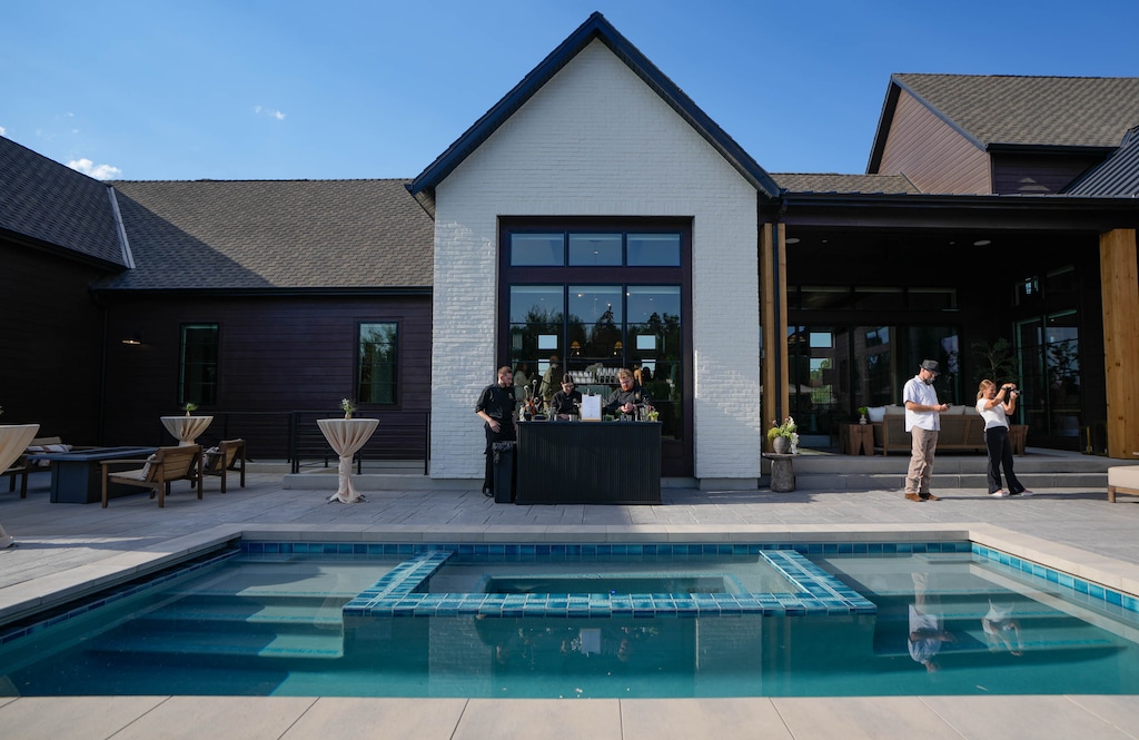 (Francisco Kjolseth | The Salt Lake Tribune) The newly completed home designed by Bobby Berk (formerly on Queer Eye) in Holladay Hills on the site of the former Cottonwood Mall, is pictured on Thursday, July 30, 2026. The luxury home is part of the LivingWell collection by Tri Pointe Homes.