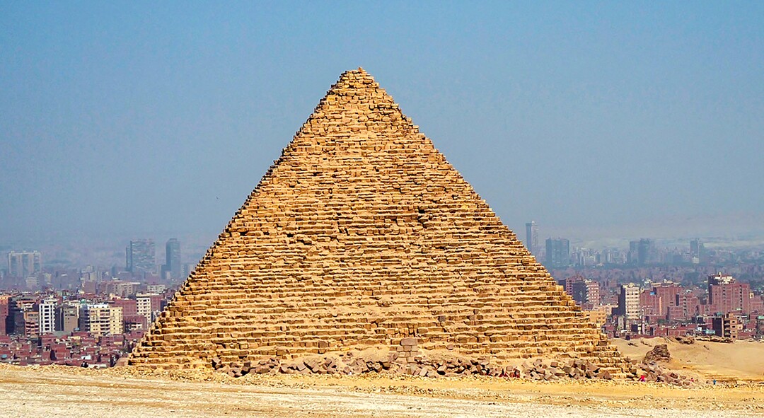 (Michael Stack | Special to The Tribune) The Pyramid of Menkaure on the edge of Cairo, April 2022.