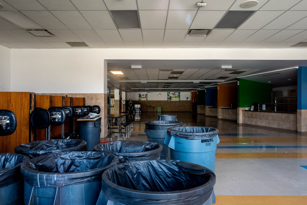 (Trent Nelson  |  The Salt Lake Tribune) Orem Junior High School, empty and closed on Tuesday, April 14, 2020.