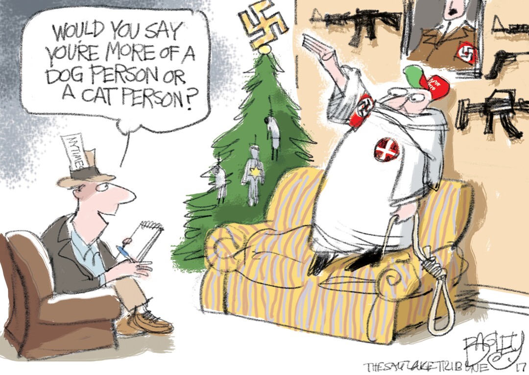 This Pat Bagley cartoon appears in The Salt Lake Tribune on Tuesday, Nov. 28, 2017.
