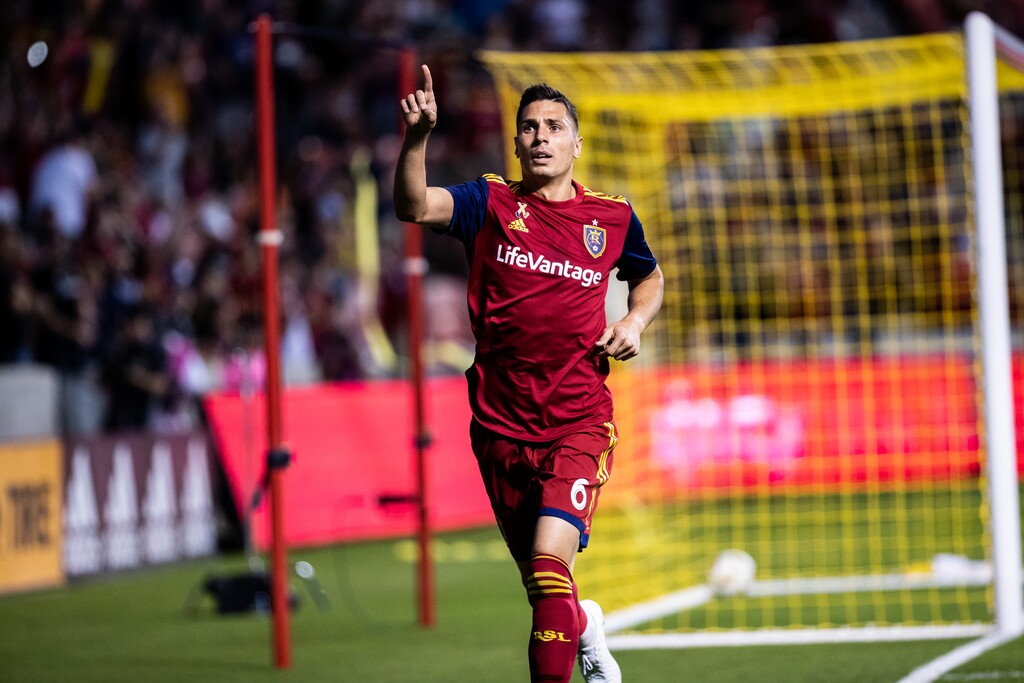 Damir Kreilach scored early for Real Salt Lake in a 1-1 draw with Minnesota United on Saturday at Rio Tinto Stadium in Sandy. (Photo courtesy of Paul-Michael Ochoa)
