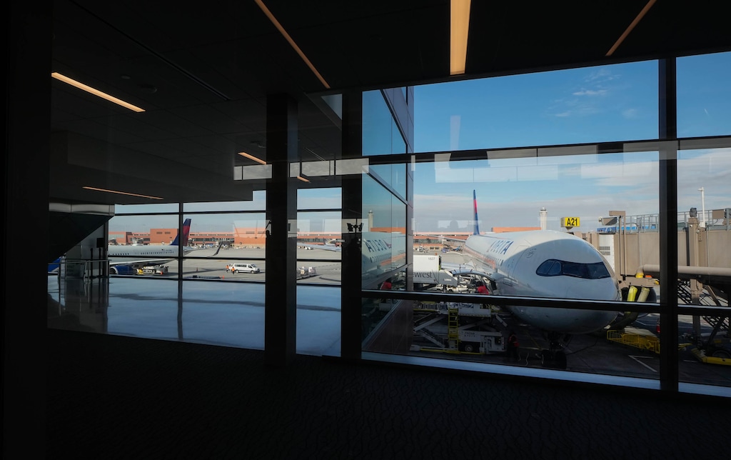 (Francisco Kjolseth  |  The Salt Lake Tribune) The Salt Lake City International Airport on Wednesday, Dec. 20, 2023. The airport is The Tribune's Editorial Board's choice of Utahn of the Year.
