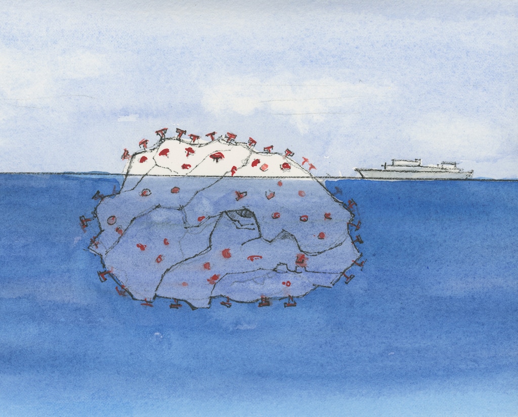 (Drawing by John Hammond)