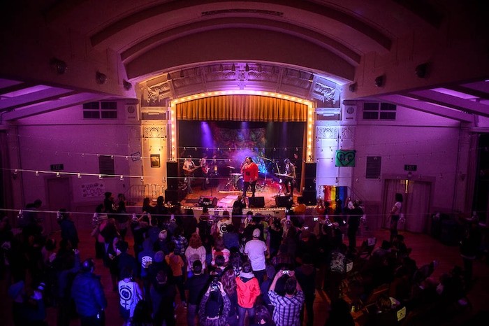 (Trent Nelson | The Salt Lake Tribune) Kamaile Tripp leads the band Not Your Wife at Rock Camp for Womyn's showcase on Feb. 4, part of a new program by the same group that does Rock and Roll Camp for Girls in Salt Lake City.