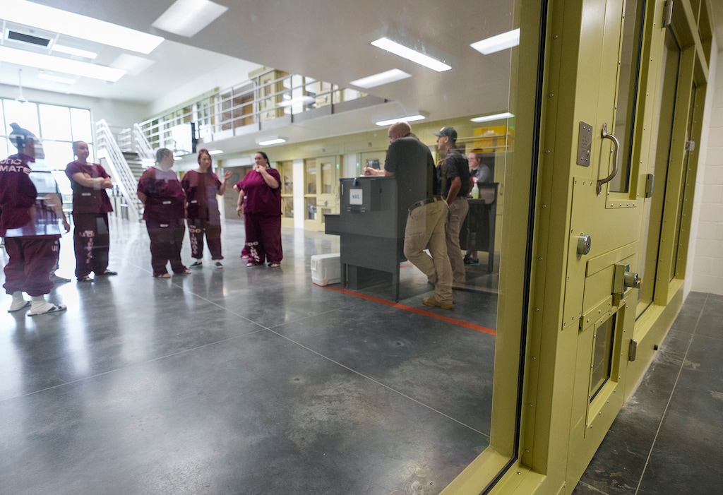 (Leah Hogsten | The Salt Lake Tribune) The Dell High Side women's unit at the Utah State Correctional Facility, April 7, 2023. 