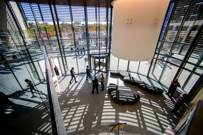 (Trent Nelson  |  The Salt Lake Tribune) The lobby of the West Valley City police department's new offices at the Fairbourne City Center on Tuesday Oct. 15, 2019.