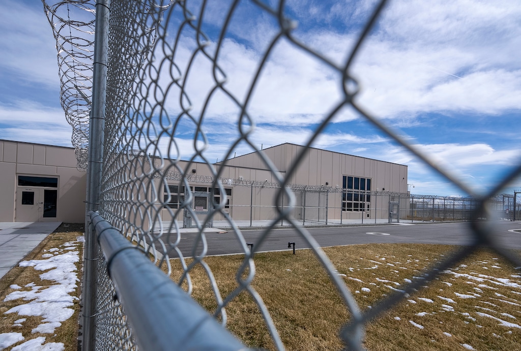 (Leah Hogsten | The Salt Lake Tribune) A housing unit at the Utah State Correctional Facility, April 7, 2023.