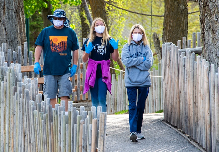 (Rick Egan  |  The Salt Lake Tribune)   The Hogle Zoo opened up again for visitors, with special rules for social distancing, Saturday May 2, 2020