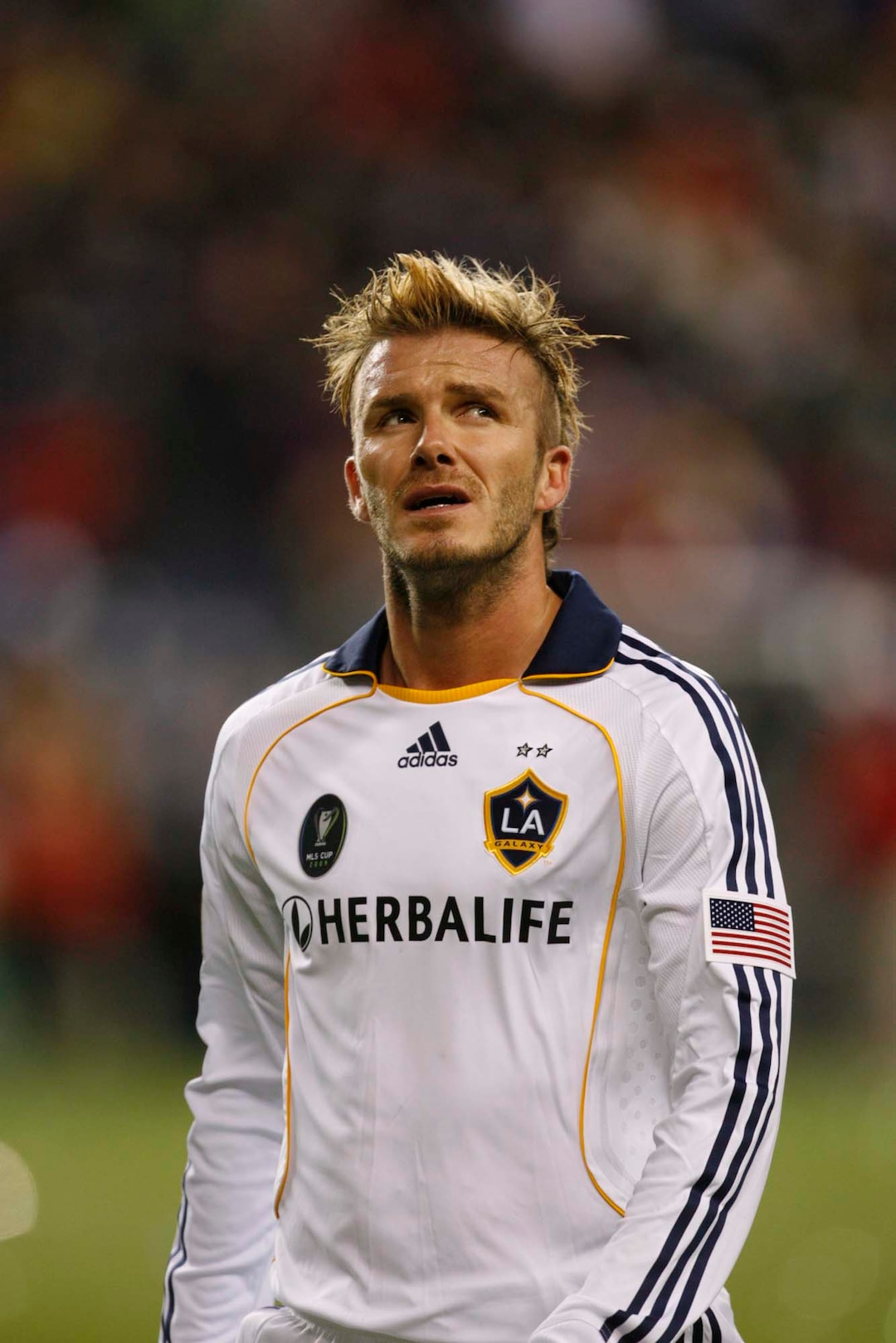 (Trent Nelson  |  Tribune file photo) L.A. Galaxy's David Beckham plays during the MLS Cup on Sunday at Qwest Field in Seattle.  RSL won the cup 5-4 during the penalty round.