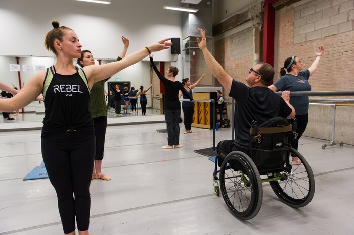 (Alex Gallivan  |  Special to the Tribune)  The weekly adult class offered through Ballet West Academy in Salt Lake City gives women and men of all levels a new way to get fit.