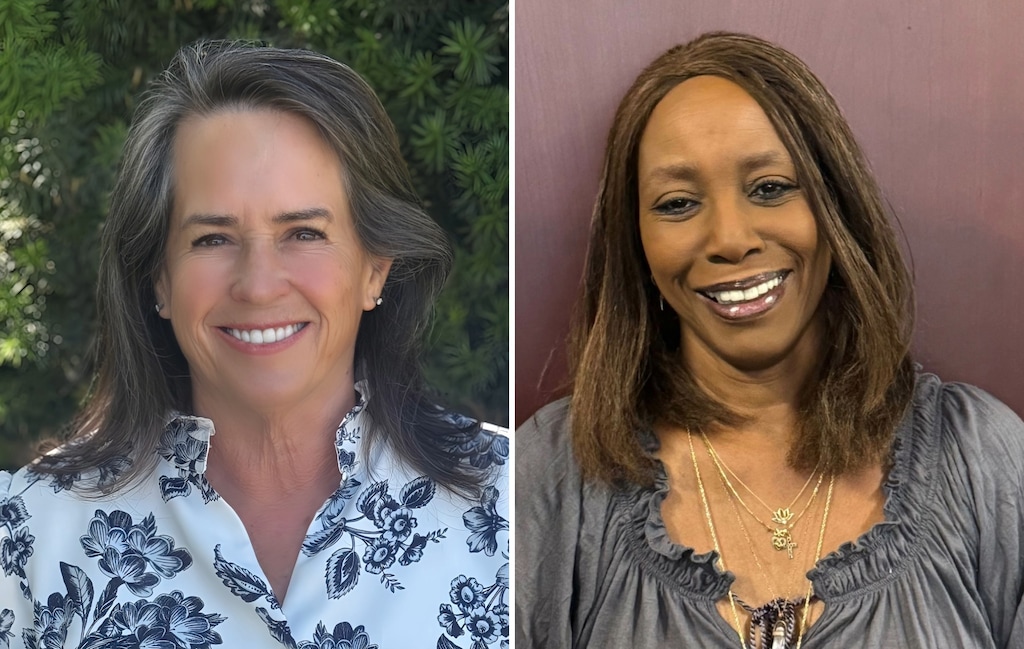 Karen Lang, left, and June Hesleph, candidates in the 2025 West Valley City mayoral election.