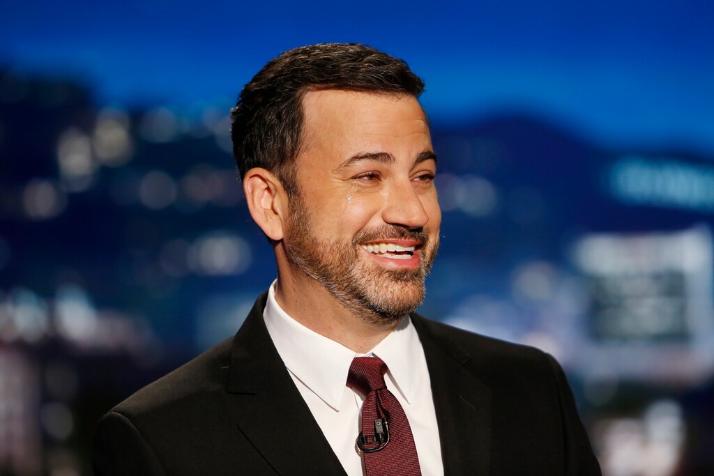 (Randy Holmes  |  ABC) Jimmy Kimmel fights back tears as he talks about his newborn son's open-heart surgery.