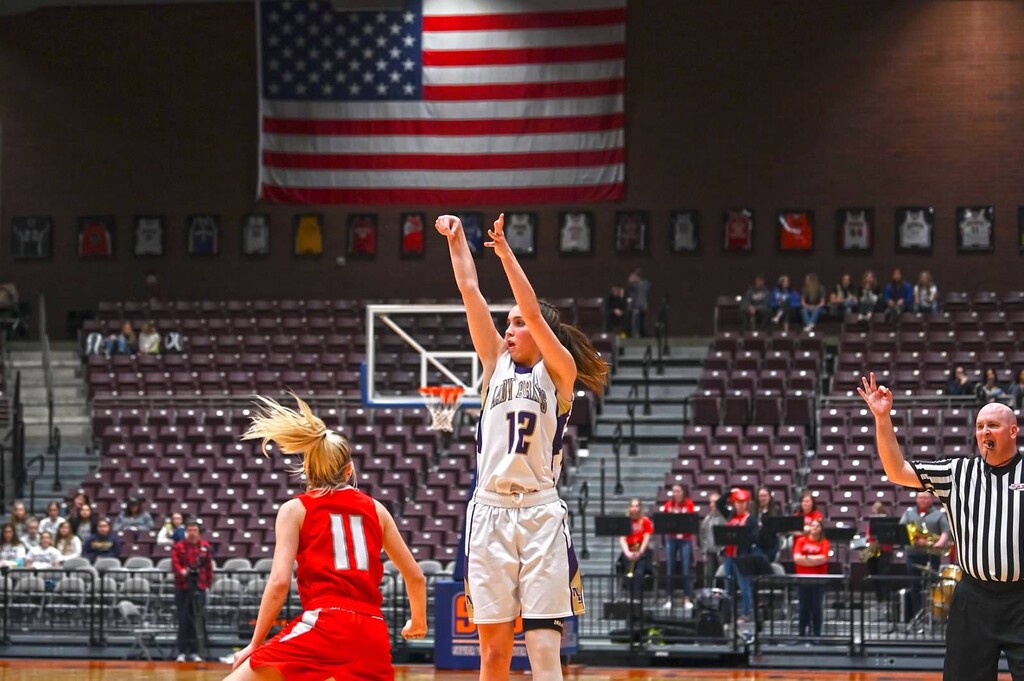 (Photo courtesy of Kennady McQueen) North Summit High senior Kennady McQueen shoots a shot. McQueen, who will play college basketball at the University of Utah, recently won the Gatorade Utah Girls’ Basketball Player of the Year award.