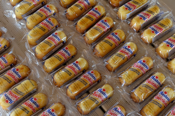(Francisco Kjolseth | The Salt Lake Tribune) Described as senate candidate Mitt Romney's favorite on the road snack, Twinkies are lined up for those attending "Mondays With Mitt" at Veterans Memorial Park in West Jordan on Monday, June 18, 2018, where Romney visited with supporters.