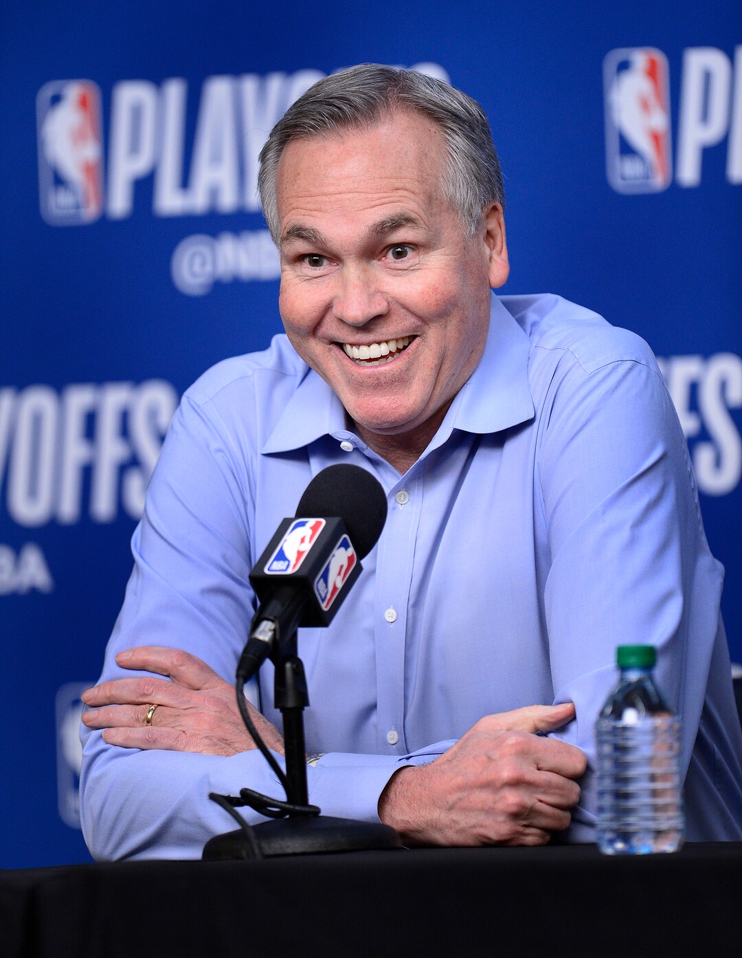 (Scott Sommerdorf | The Salt Lake Tribune)Rockets head coach Mike D'Antoni speaks about how Utah Jazz forward Joe Ingles' game was "sneaky" during the press conference prior to game 3, Friday, May 4, 2018.