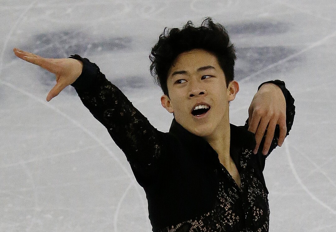 Nathan Chen of the United States competes in the Men Short Program at the ISU Four Continents Figure Skating Championships in Gangneung, South Korea, Friday, Feb. 17, 2017. (AP Photo/Ahn Young-joon)