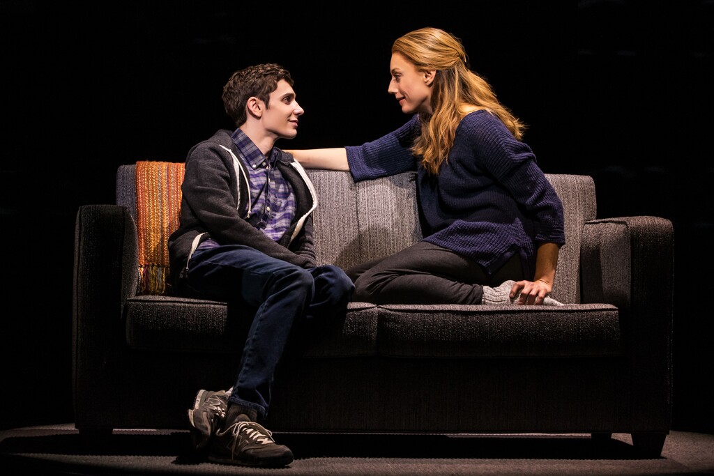 (Michael Murphy | Courtesy of Broadway at the Eccles) Ben Levi Ross, left, plays Evan Hansen, a high-school student dealing with the aftermath of a classmate's suicide, and Jennifer Phillips plays Heidi Hansen, his mom, in the 2018 North American touring production of the Tony-winning musical "Dear Evan Hansen." The musical will arrive at Salt Lake City's Eccles Theater, March 4-14, 2020, as part of the 2019-2020 season of Broadway at the Eccles.