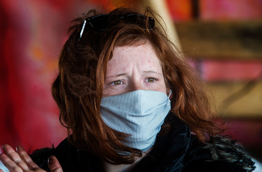(Rick Egan | The Salt Lake Tribune) A woman named Ash talks about life at Camp Last Hope, on Tuesday, Jan. 5, 2021.