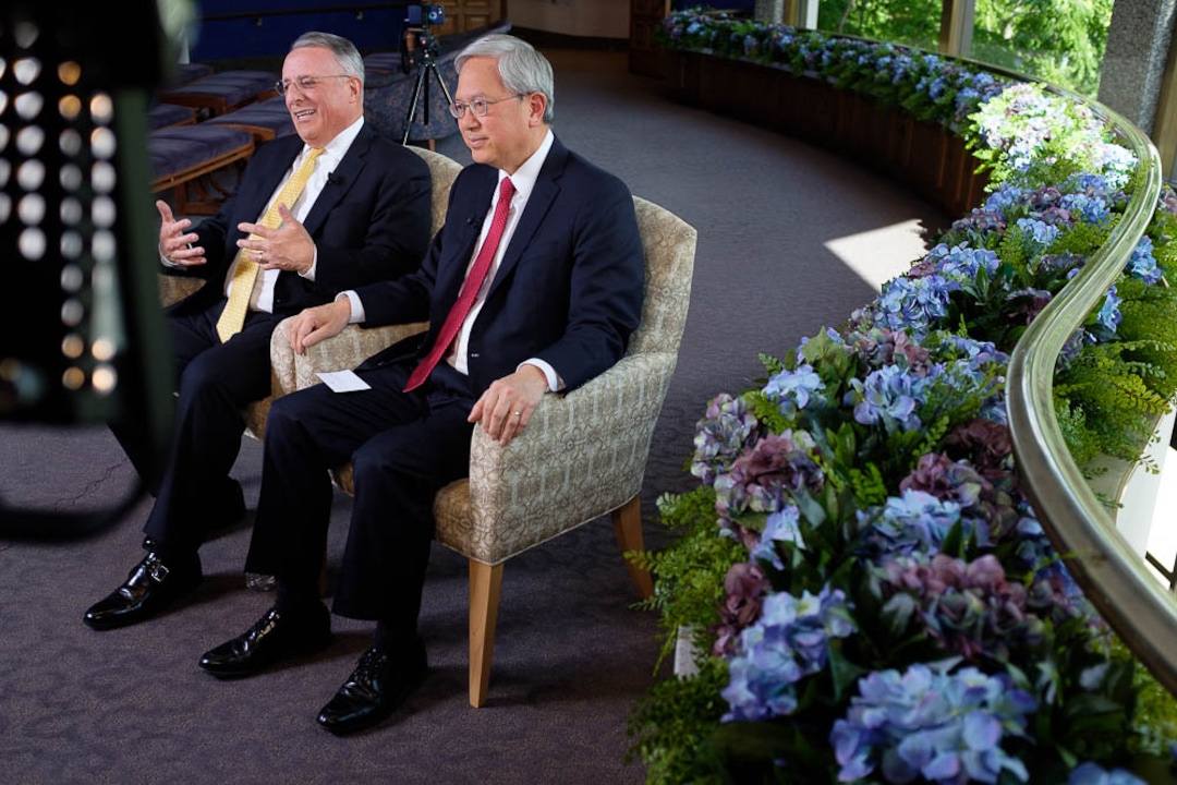 (Trent Nelson | The Salt Lake Tribune)New Mormon apostles Elder Ulisses Soares and Elder Gerrit W. Gong spoke to members of the media in Salt Lake City, Thursday June 28, 2018.