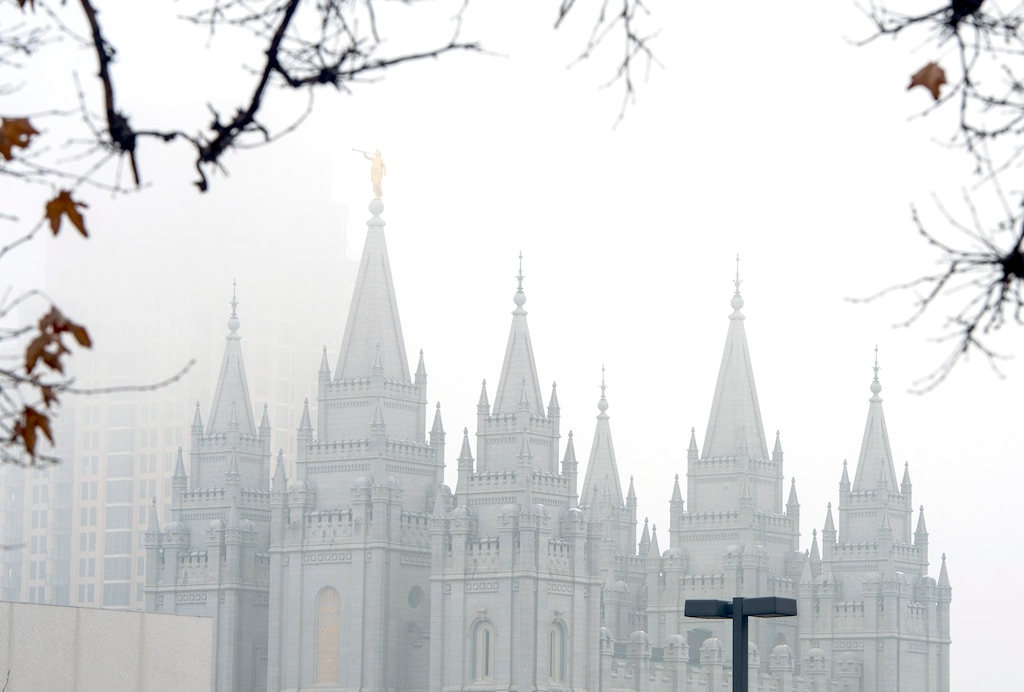 (Rick Egan  |  The Salt Lake Tribune) The Salt Lake Temple, shown in 2019, before it underwent renovation. A new study offers insights in how young Latter-day Saints are handling mental health issues.
