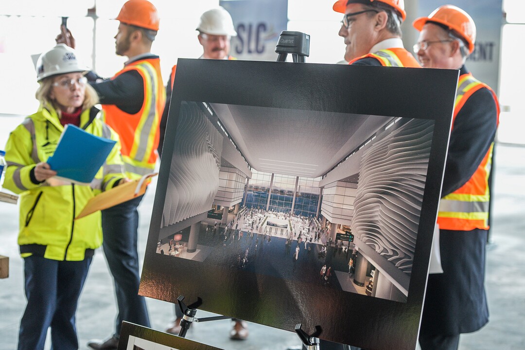 (Francisco Kjolseth  |  The Salt Lake Tribune)  Salt Lake City International Airport announces food concessionaires for the first phase of the new expanded airport during a tour on Wed. Feb. 20, 2019, that is said to include 23 concepts that includes a number of home-grown options that are local favorites.