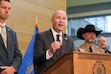 (Chris Samuels | The Salt Lake Tribune) Gov. Spencer Cox speaks during a news conference announcing an arrest of a suspect in the Wednesday shooting death of Charlie Kirk at Utah Valley University in Orem, Friday, Sept. 12, 2025.