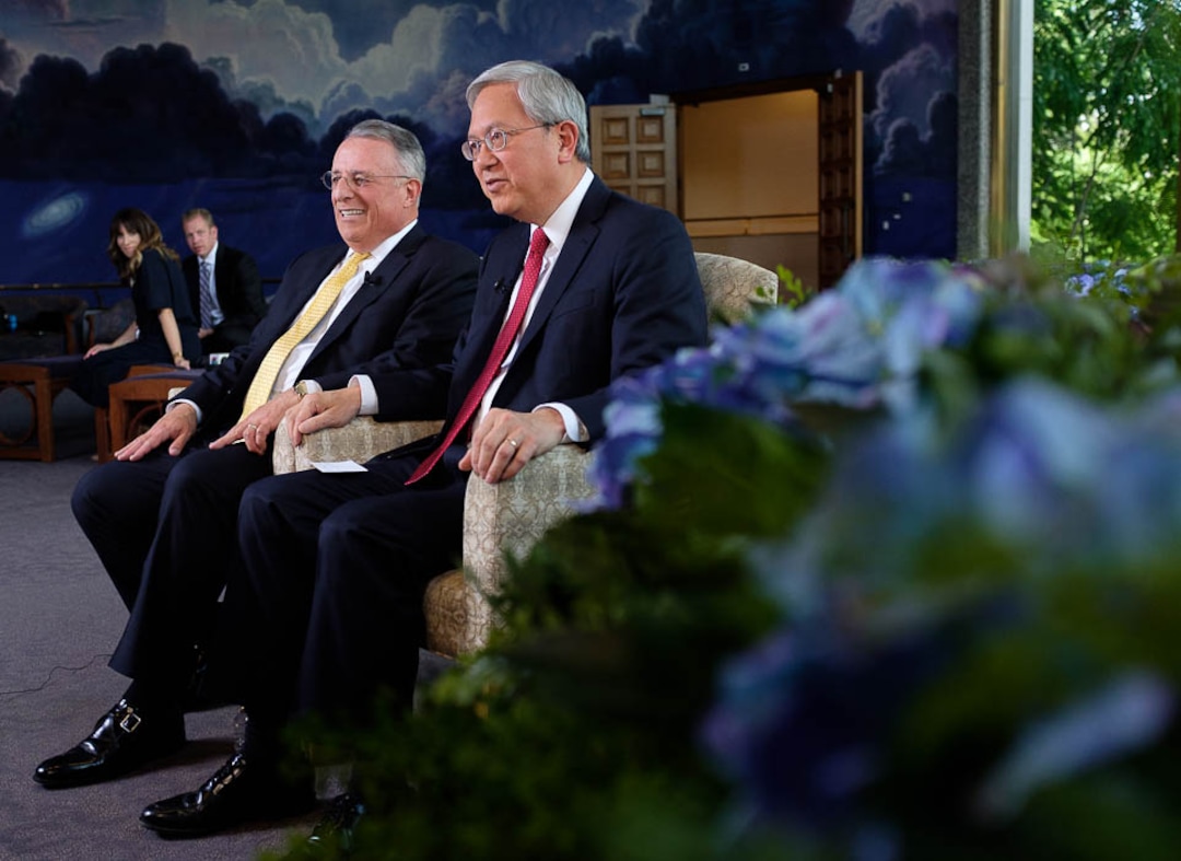 (Trent Nelson | The Salt Lake Tribune)New Mormon apostles Elder Ulisses Soares and Elder Gerrit W. Gong spoke to members of the media in Salt Lake City, Thursday June 28, 2018.