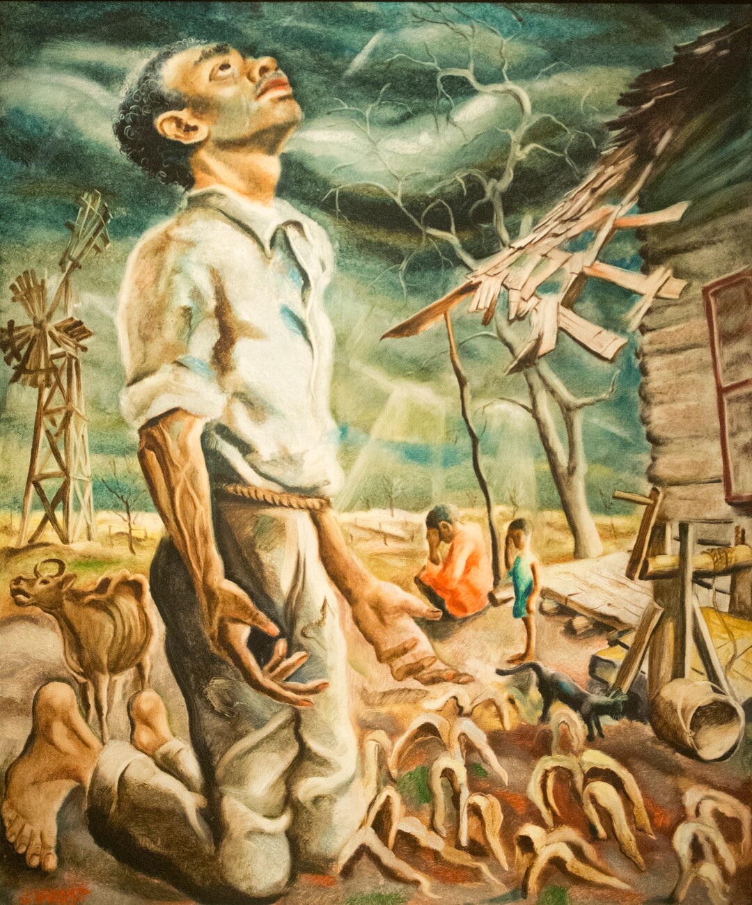(Rick Egan  |  The Salt Lake Tribune)   Drought, by Joseph Paul Vorst, in new exhibit titled: “Joseph Paul Vorst: A Retrospective,” which will run from November 9, 2017, through April 15, 2018, at the LDS Church History Museum. Thursday, November 9, 2017.