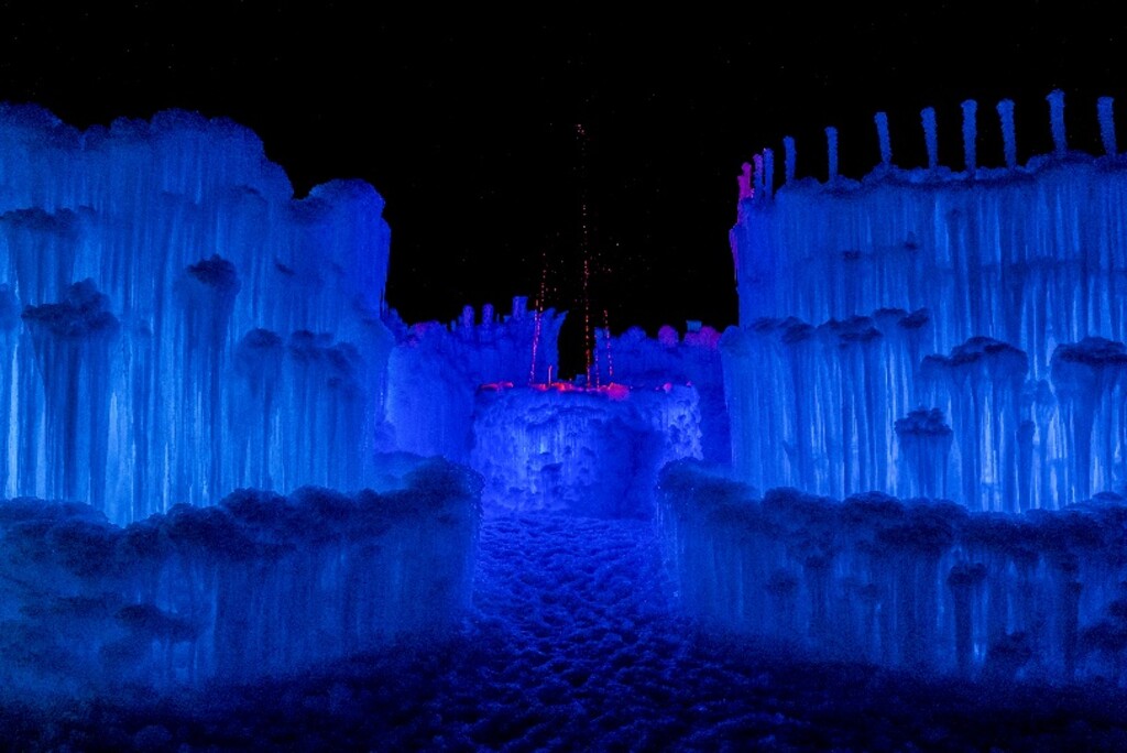 (Courtesy photo) Due to unseasonably warm temperatures, the Midway Ice Castles will be closing on Sunday, Feb. 4, 2018.
