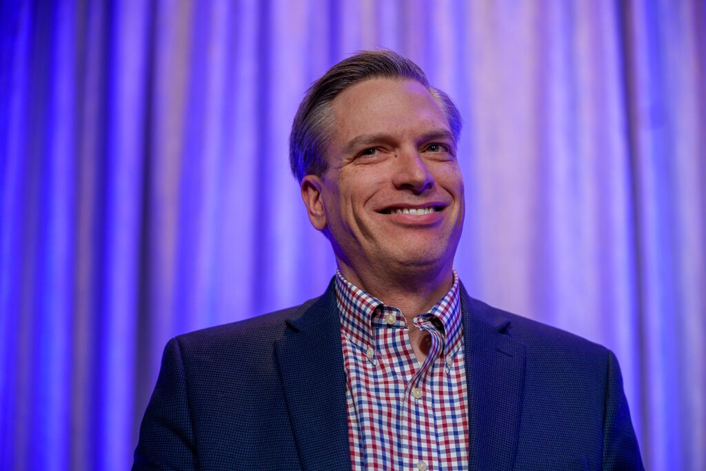(Trent Nelson  |  The Salt Lake Tribune) Utah Treasurer Marlo Oaks at the Utah Republican Party election night party at the Hyatt Regency in Salt Lake City on Tuesday, Nov. 8, 2022.