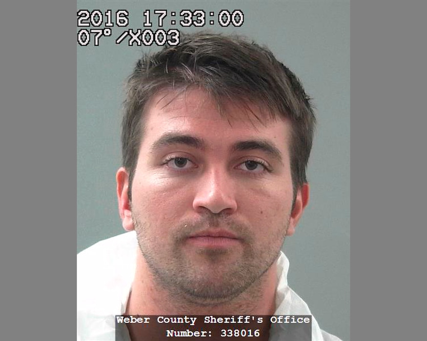 FILE - This booking photo provided by the Weber County Sheriff's Office shows Aaron Michael Shamo. Shamo, a 29-year-old man at the center of a multimillion-dollar dark web opioid drug ring case says he saw himself as helping people get prescription drugs they needed while making money for himself and his friends. Shamo took the stand in a Federal courtroom in Salt Lake City on Tuesday, Aug. 27, 2019, miles from the suburban basement where he and a friend pressed thousands of fentanyl-laced fake oxycodone pills that were shipped to people all over the country. (Weber County Sheriff's Office via AP, File)