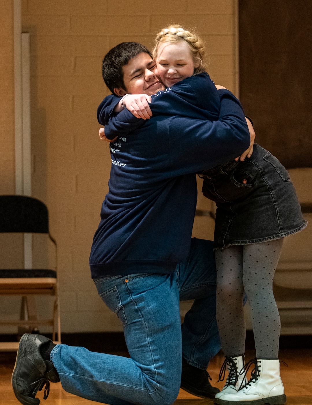 (Rick Egan | The Salt Lake Tribune)  Olympus high school students Kai Kupukaa and Kensie Bishop rehearse for an upcoming musical based on the young adult fantasy book, "Heartless," on Friday, April 1, 2022.