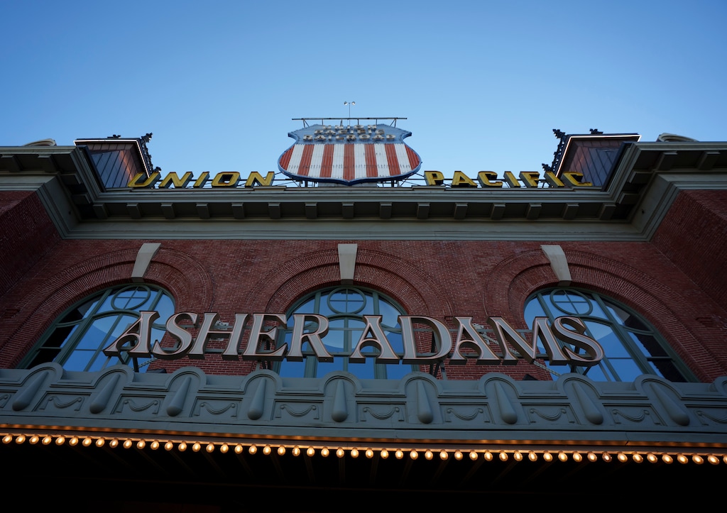 (Bethany Baker  |  The Salt Lake Tribune) The Union Pacific Depot sign in Salt Lake City on Tuesday, June  30, 2026.