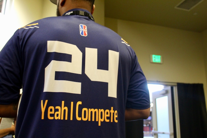 (Christopher Kamrani | The Salt Lake Tribune) Shaka Browne, also known as "Yeah I Compete" at a Jazz Gaming team practice on Thursday, May 17, 2018, at the Valley Fair Mall in West Valley City.