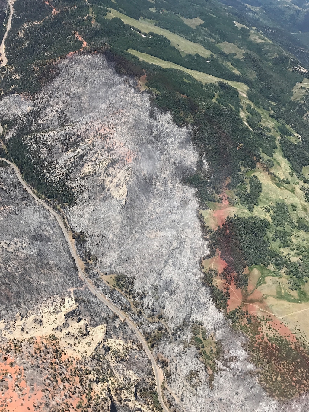 |  Courtesy Governor's OfficeAerial views of the Brian Head Fire.
