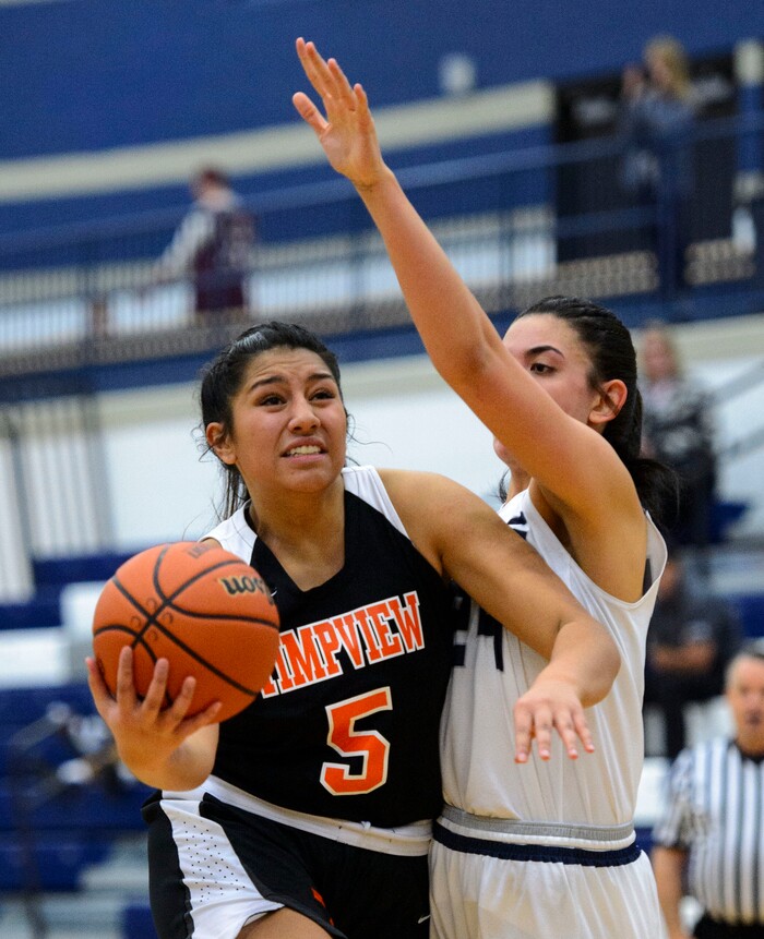 (Steve Griffin  |  The Salt Lake Tribune) Timpview's Shalyn Fano gets to the basket during game at Corner Canyon High School in Draper Tuesday January 16, 2018.