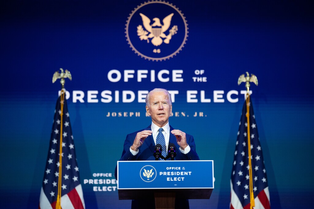 (Amr Alfiky | The New York Times) President-elect Joe Biden speaks at The Queen theater in Wilmington, Del., on Nov. 9, 2020. The incoming administration has proposed a series of changes that could affect more than 42 million student loan borrowers.