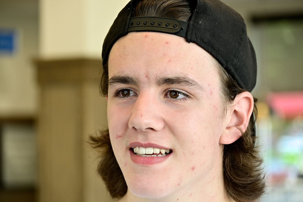 (Joseph Holder  |  The Globe, SLCC) Sam Kinghorn, 17, is considered a high achiever at Skyline Valley High School, and has worked at the Sugar House neighborhood Chick-fil-A since May 2022.