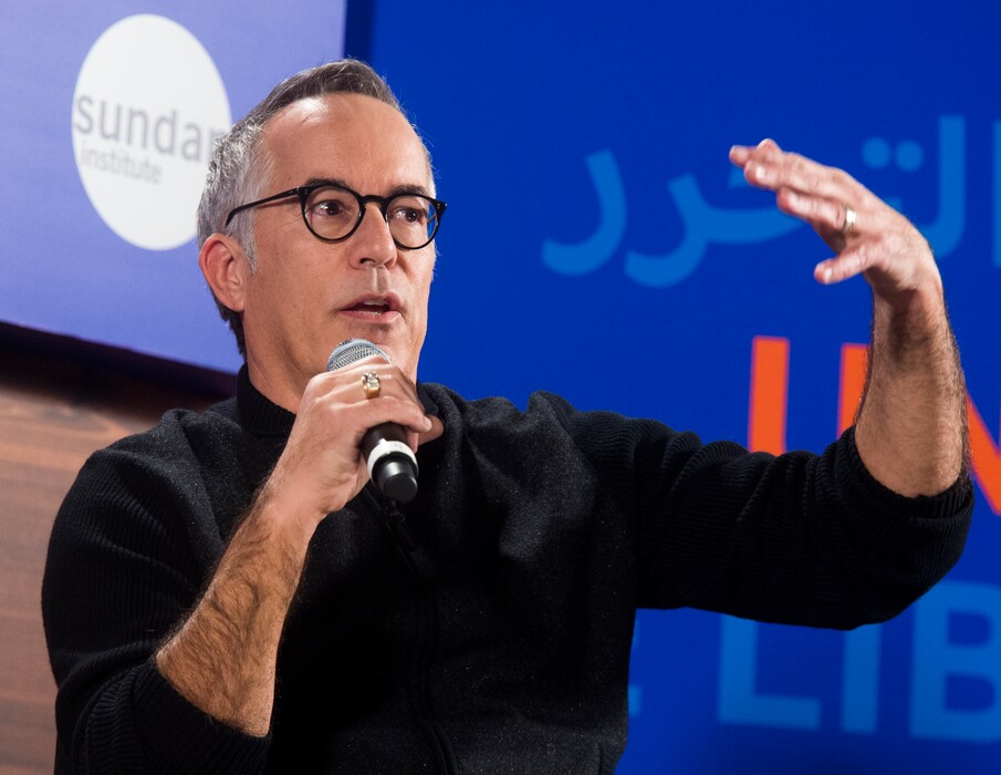 (Rick Egan | Tribune file photo)  John Cooper, Sundance Film Festival director, answers questions during the opening news conference for the 2018 Sundance Film Festival at the Egyptian Theatre in Park City, Thursday, January 18, 2018. Cooper is the featured speaker at The Salt Lake Tribune's annual Sundance Film Festival Preview, Monday, Jan. 6, 2020, at the Tower Theatre in Salt Lake City.