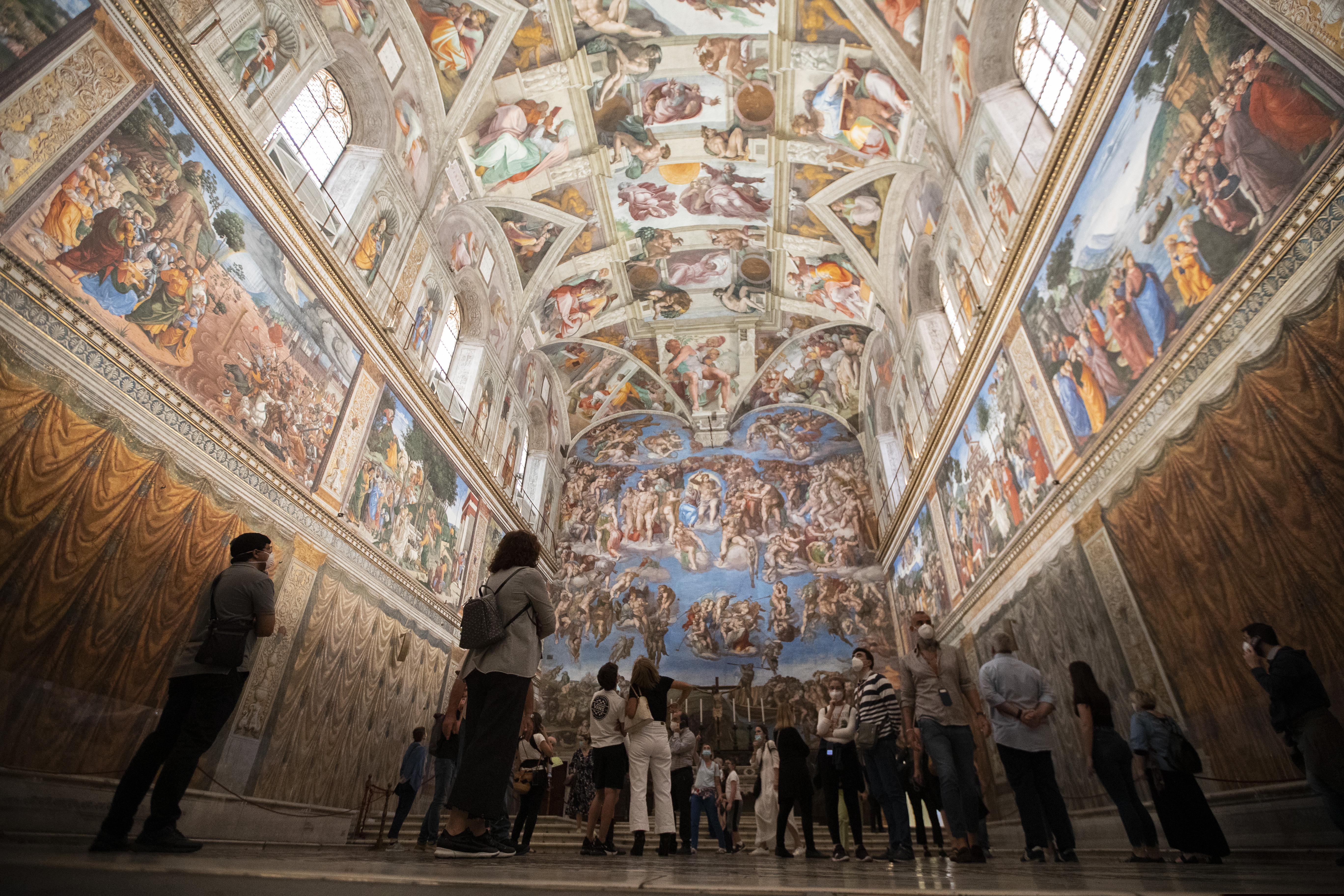 (Alessandra Tarantino | The Associated Press) People visit the Sistine Chapel as the Vatican Museum reopens in Rome, Monday, June 1, 2020. In his new book, New York Times columnist Ross Douthat discusses how Catholicism helped him understand suffering.