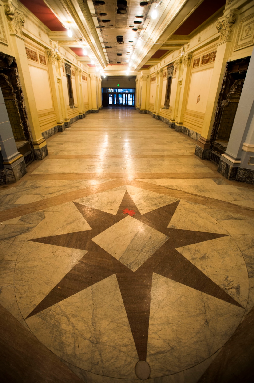(Steve Griffin  |  Tribune file photo) The long entryway to the interior of Utah Theater, as seen in Dec. 2015.