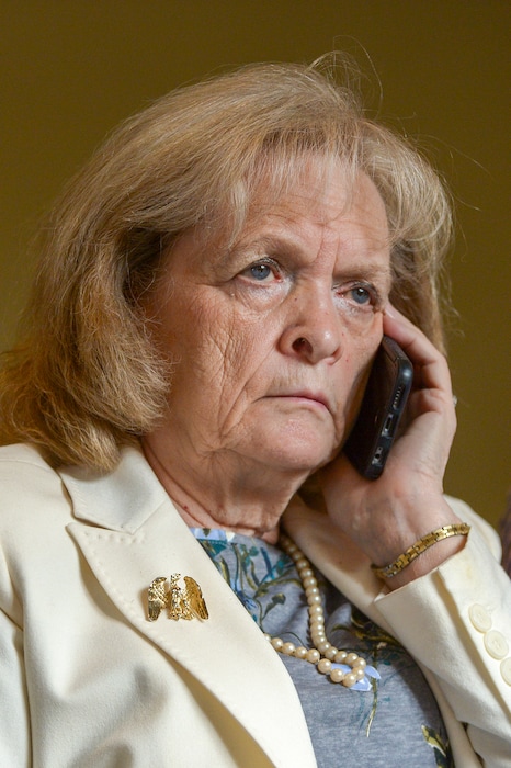 (Leah Hogsten | The Salt Lake Tribune) Gayle Ruzicka, president of the Utah Eagle Forum watches the Utah special session from the gallery. On Monday, Dec. 2, 2018 during the special session, lawmakers overhauled the Utah Medical Cannabis Act's distribution system, reduced the number of medical marijuana outlets, prohibited edibles and changed the list of illnesses that qualify for cannabis treatments.
