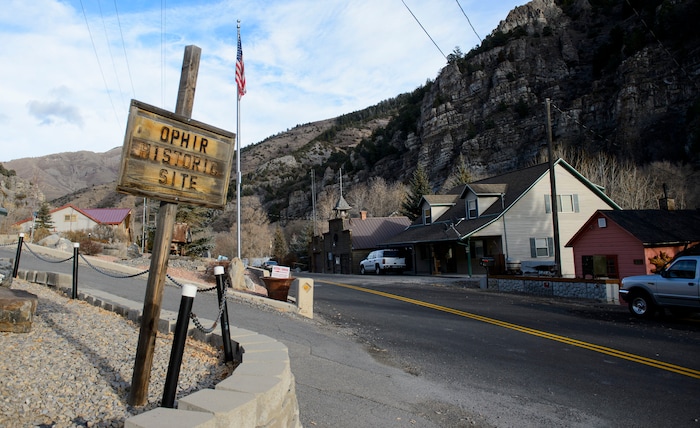 (Steve Griffin  |  The Salt Lake Tribune) Late-fall scenes in the Tooele County town of Ophir on Wednesday, Nov. 22, 2017.