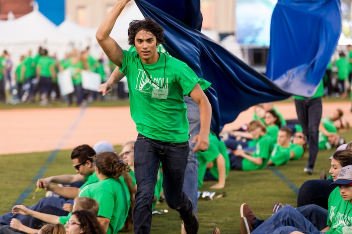 ( Courtesy photo | The Church of Jesus Christ of the Latter-day Saints) Thousands attended a cultural celebration for the completion of the Tucson Temple as some 2,100 young Latter-day Saints presented the history of the church in Arizona through son and dance at the Kino Veterans Memorial Stadium on Saturday, Aug. 12, 2017.