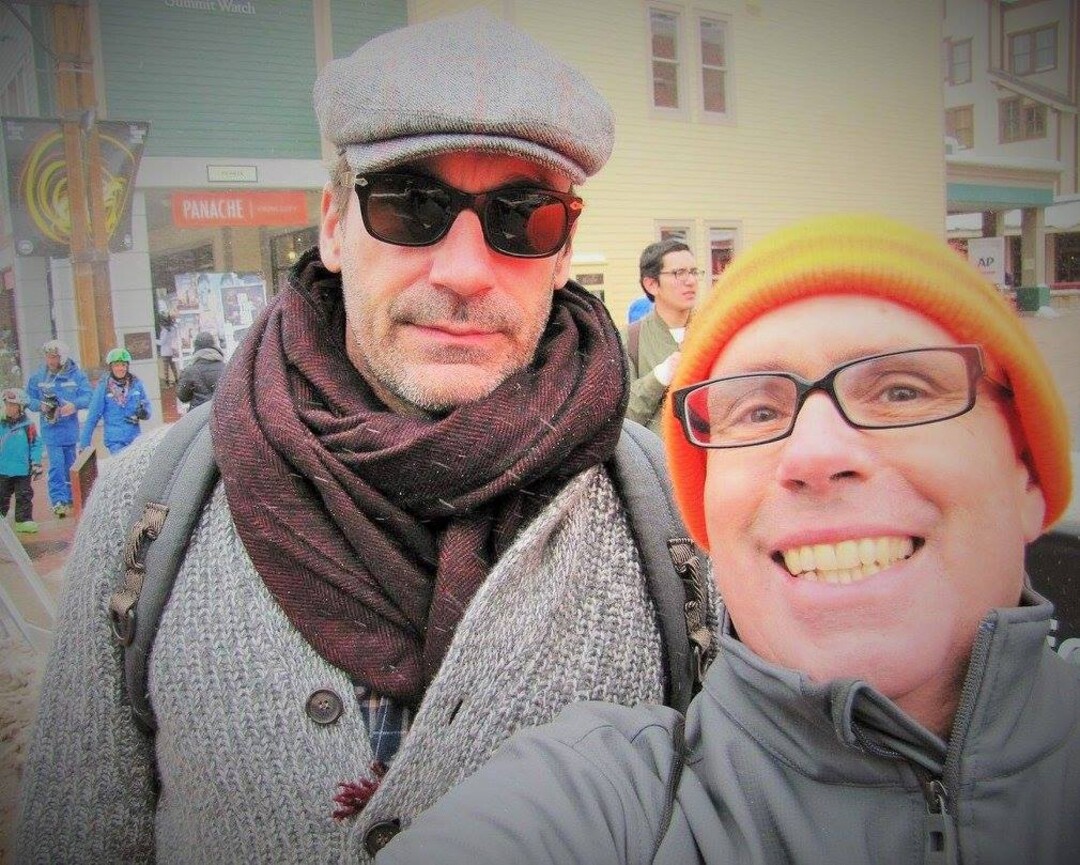 (Courtesy Stuart Graves via Facebook) Stuart Graves with Jon Hamm.