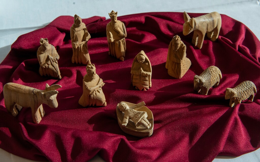 (Rick Egan | The Salt Lake Tribune)  A handcarved Nativity scene.